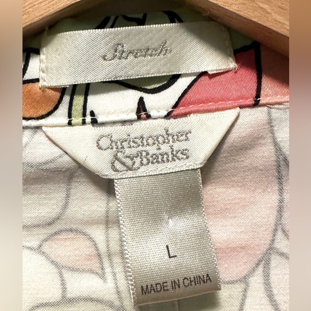 Christopher & Banks floral zip-up blazer - Picture 7 of 9